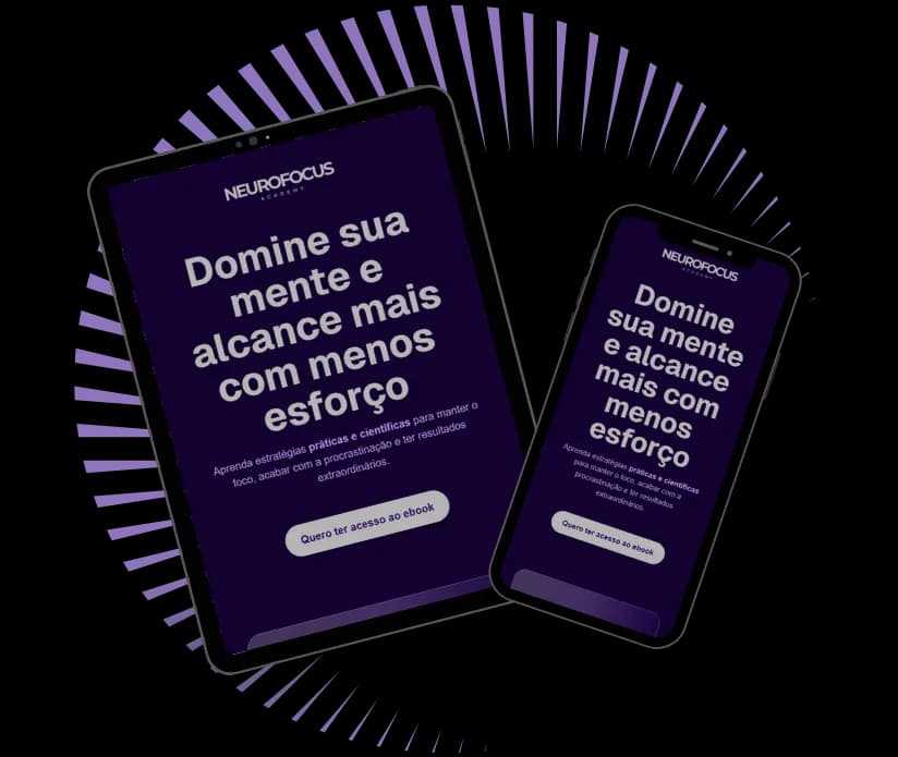 Pessoa estudando com foco e clareza mental representando o conteúdo do eBook Neurofocus Academy